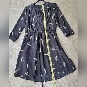 DR2 Black print dress